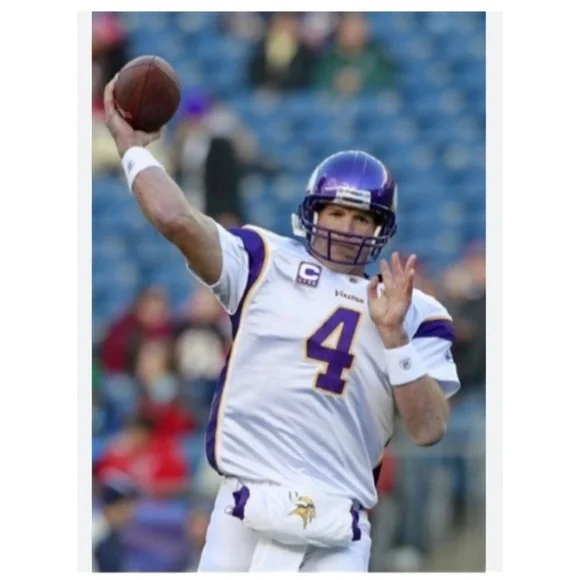 Minnesota Vikings Brett Favre Captain Reebok Jersey L